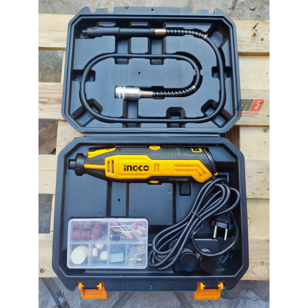 3.2mm bộ máy khoan, mài mini 130w ingco mg1309 hãng đổi model new mg13328