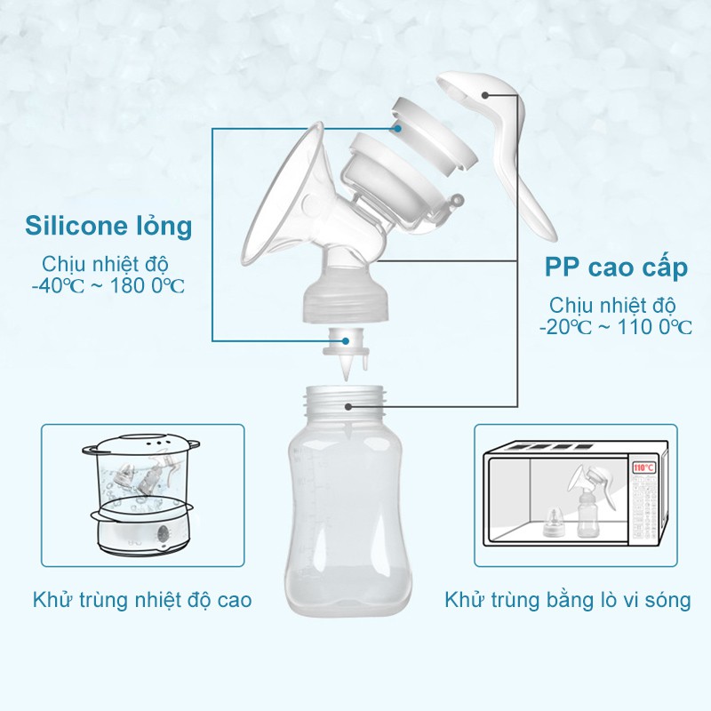 Máy hút sữa bằng tay Bình hút mạnh Breast pump