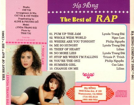 Hạ Hồng CD1 - The Best Of Rap