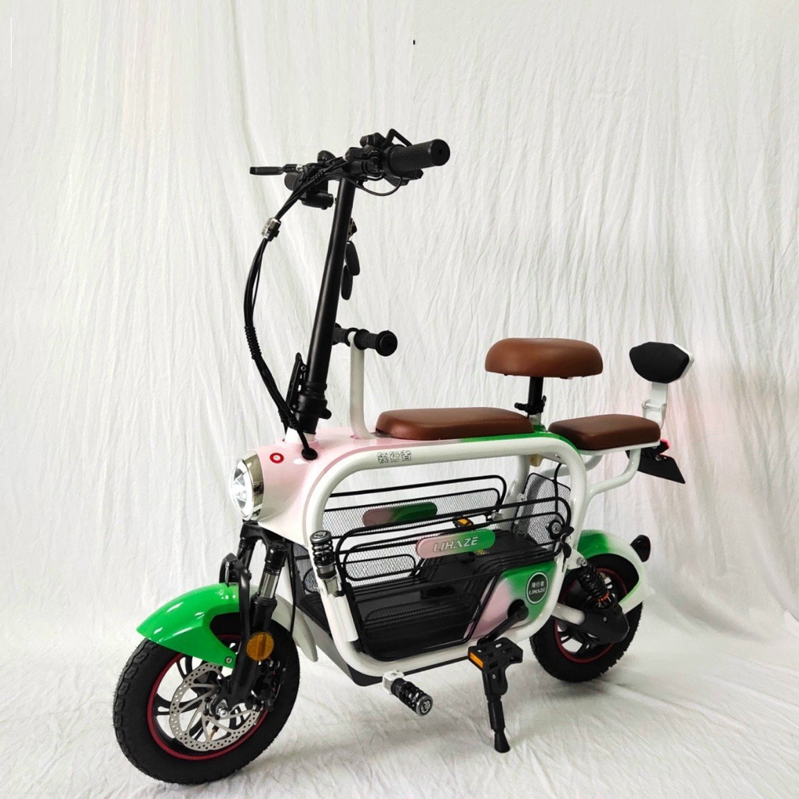 Xe đạp điện, xe điện thời trang lihaze 3 yên hàng chính hãng sử dụng pin 48v-15a lithium, chìa khóa thông minh chống trộm model mới 2022