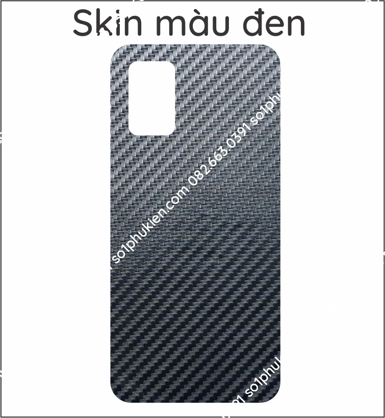 Miếng dán mặt lưng skin carbon Samsung A03s