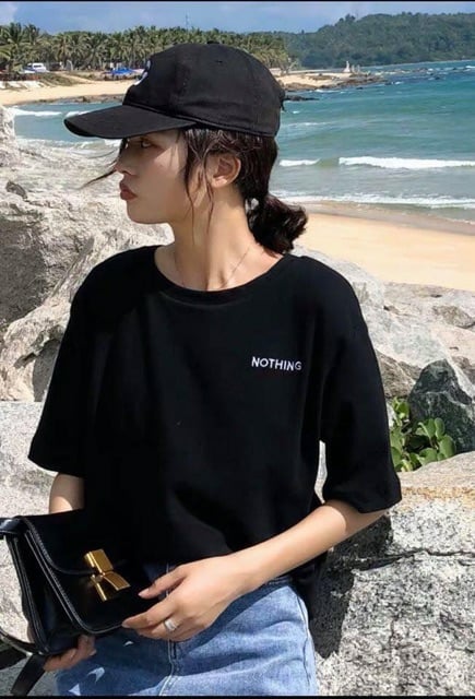 áo phông in chữ nothing