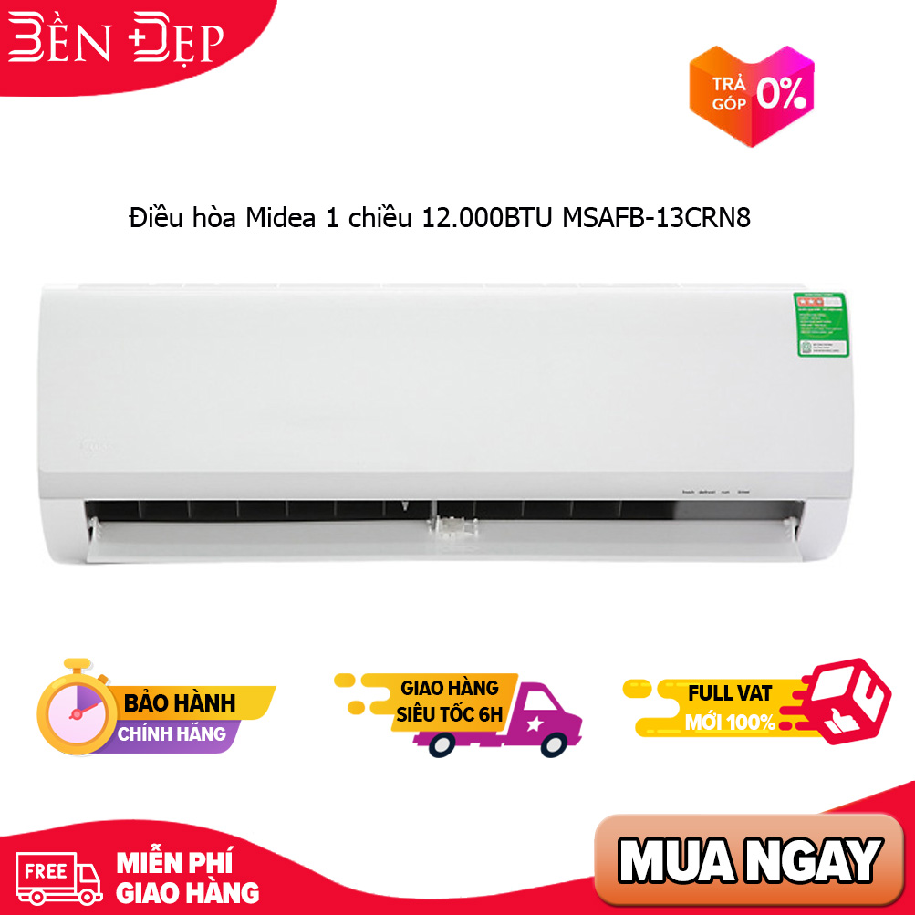 [TRẢ GÓP 0%] Điều hòa Midea 1 chiều 12.000BTU MSAFB-13CRN8/MDVF-13CRN8 (Giá áp dụng giao tại HN, HCM& các tỉnh liên hệ shop)