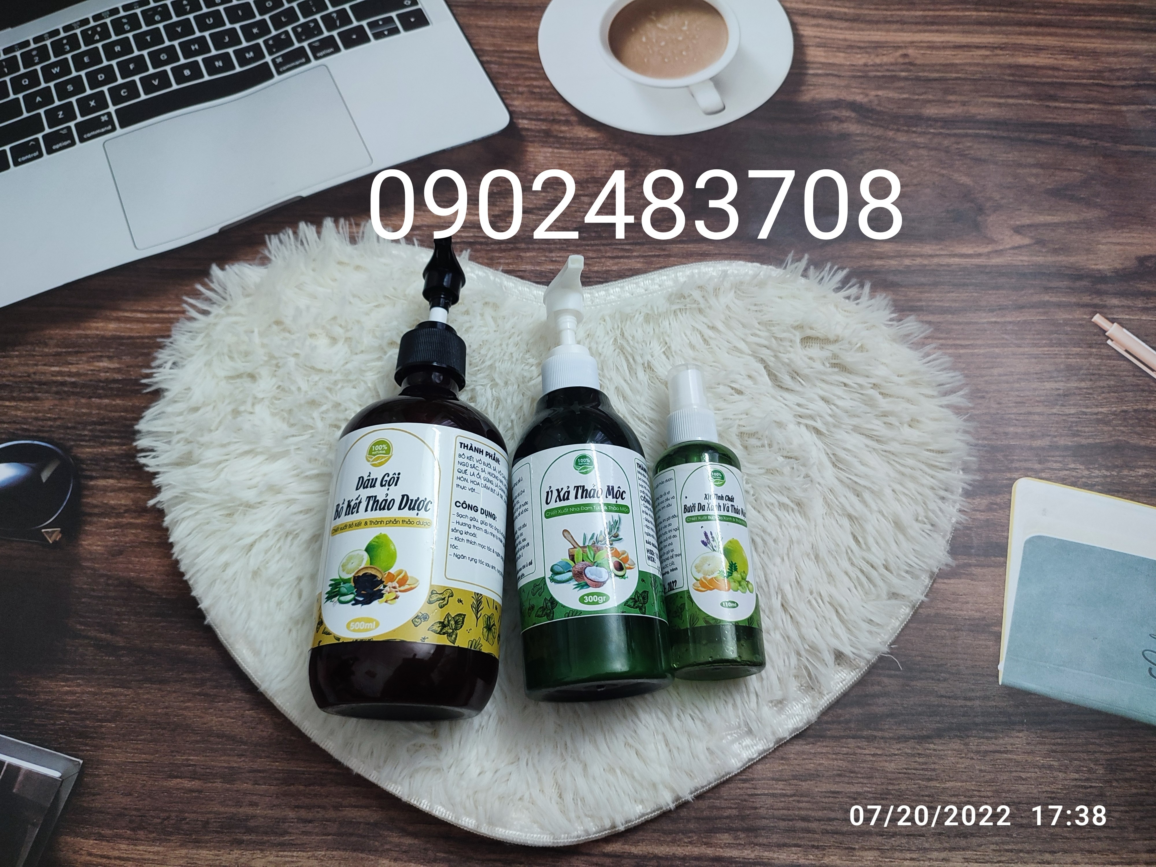 Dầu gội thảo mộc, dưỡng sinh ( loại bỏ gàu, nấm ngứa, giảm gãy rụng tóc)