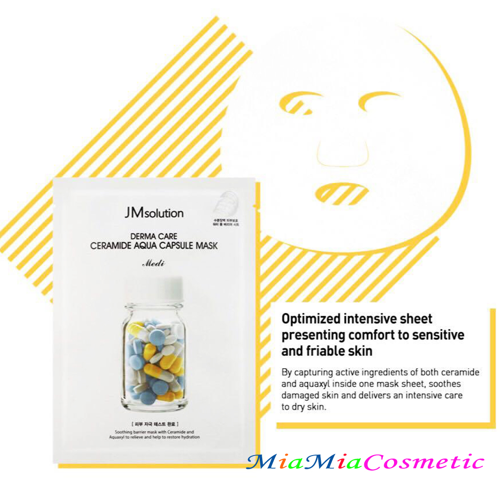 Mặt nạ jmsolution cho da nhạy cảm jm solution derma care centella repair capsule mask