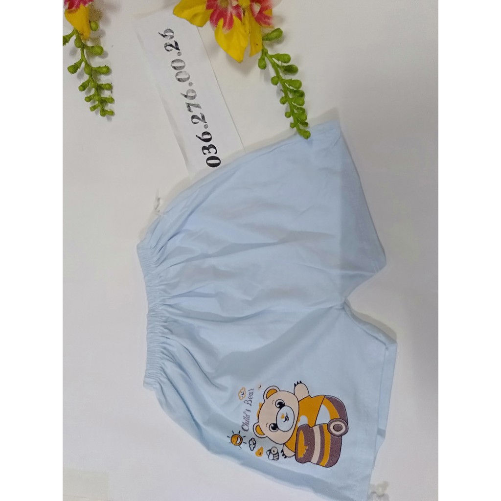 Combo 10 quần đùi cotton cho bé chất đẹp mát mịn