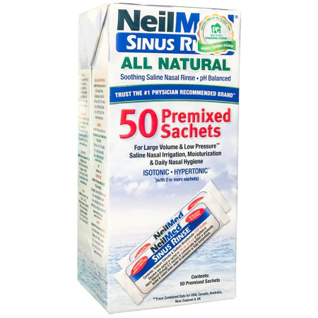 [HCM]BỘT MUỐI RỬA MŨI NEILMED SINUS RINSE (50 gói)
