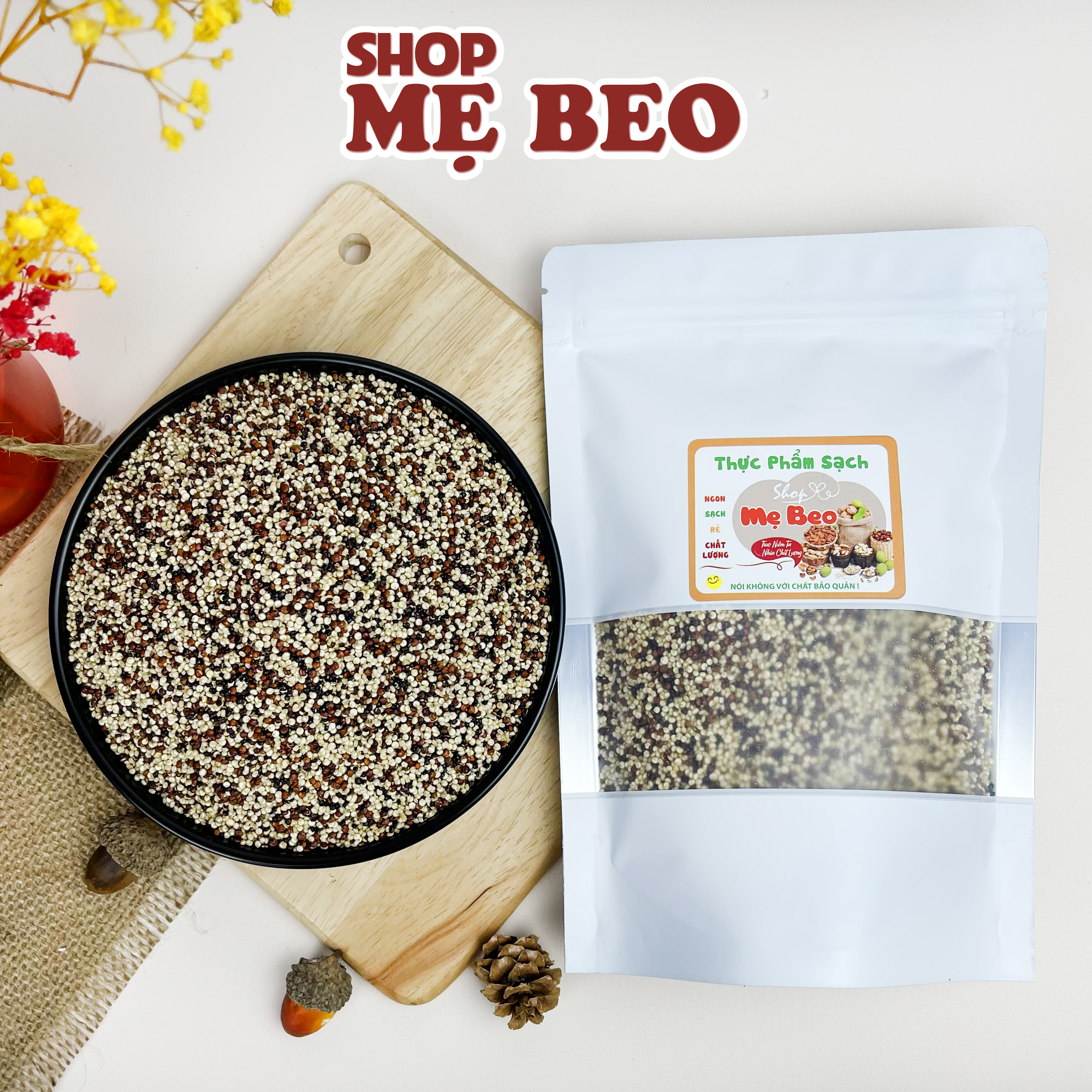 Hạt Diêm Mạch Trắng Mỹ - White Quinoa Mỹ