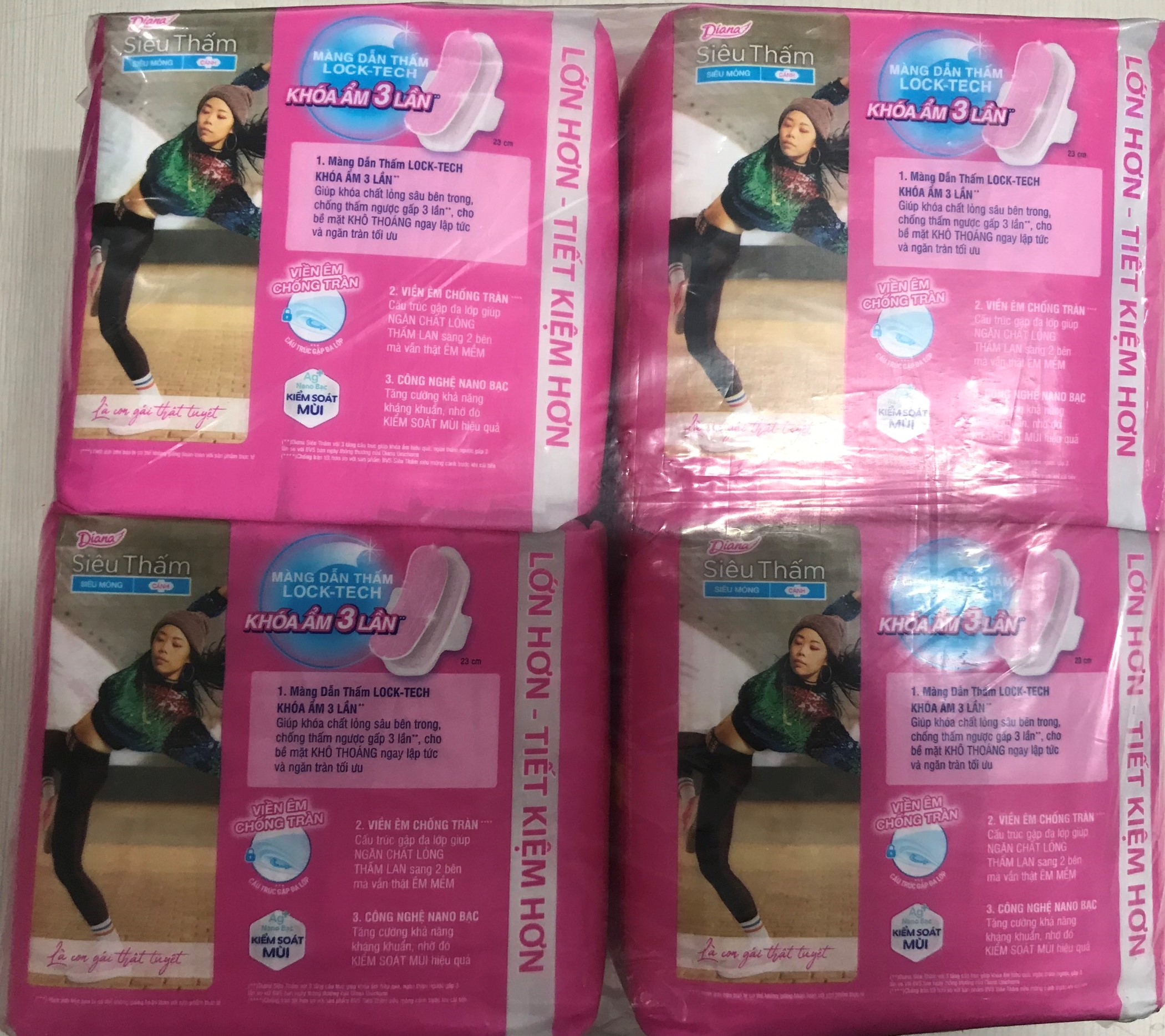 BVS Diana Siêu Thấm Siêu Mỏng Cánh Gói 20 Miếng