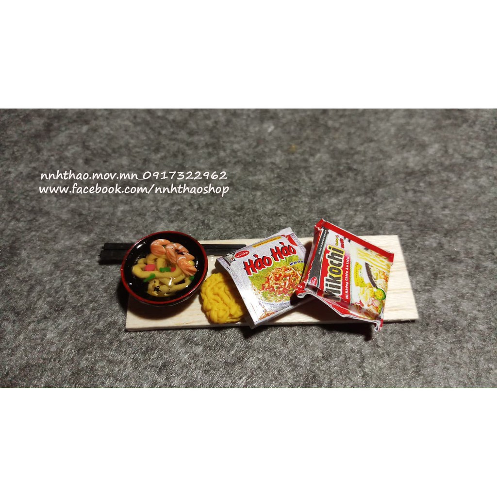 Minifood Trang Trí Mô Hình_Khay Mì