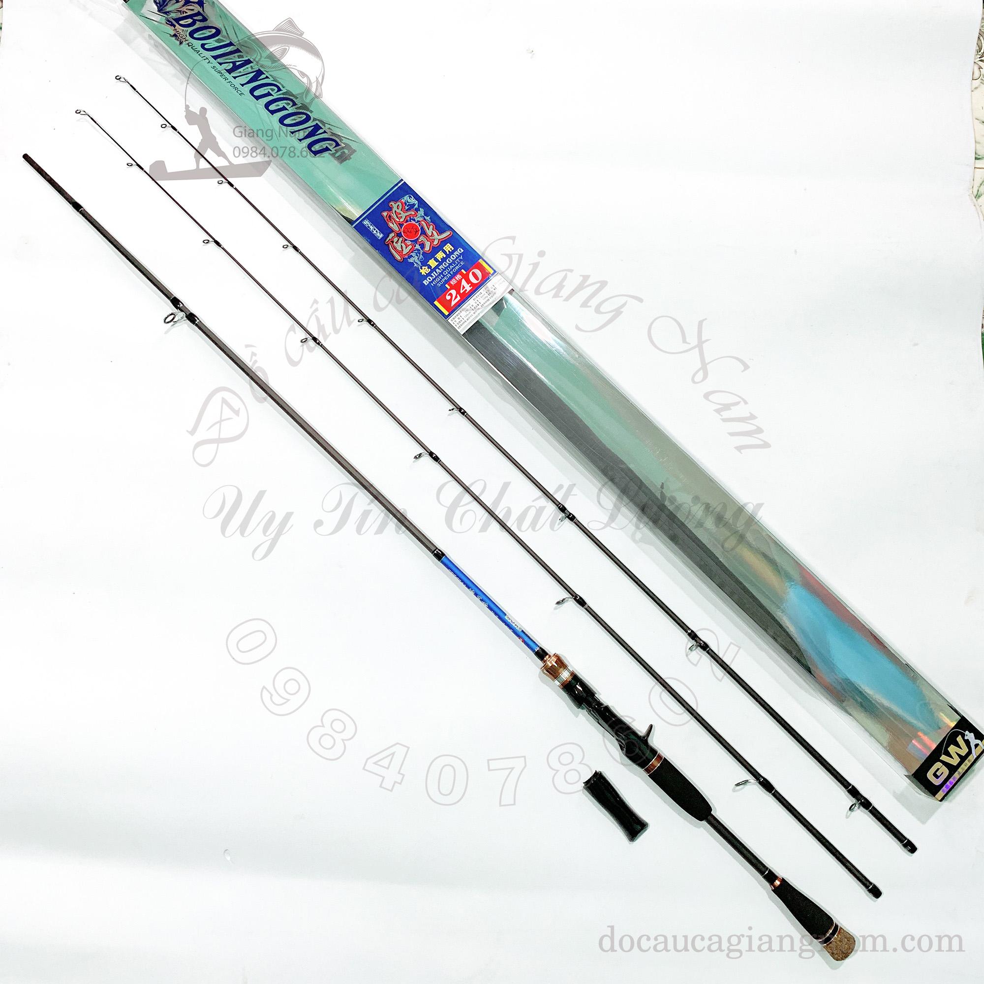 Cần câu lure GW lắp được cả máy đứng hoặc máy ngang big sale