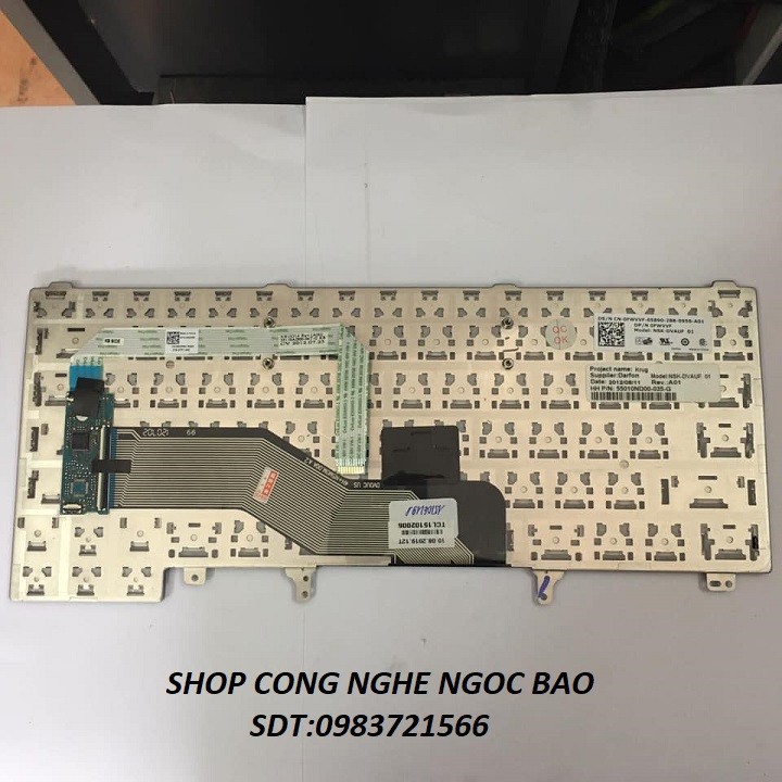 Bàn phím Laptop Dell Latitude E6320 E5420 E6220 E6420