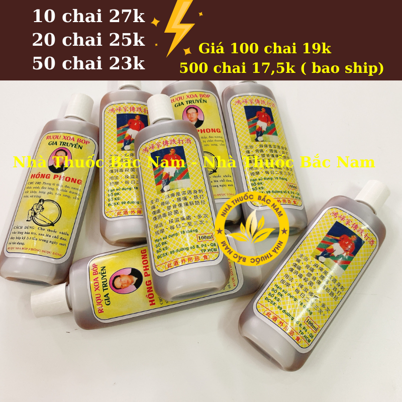 Dầu xoa bóp gia truyền hồng phong 100ml
