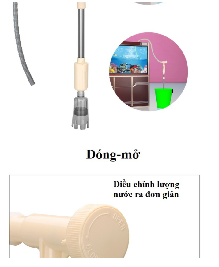 Máy bơm hút phân hồ cá dùng pin AS 615A JENECA