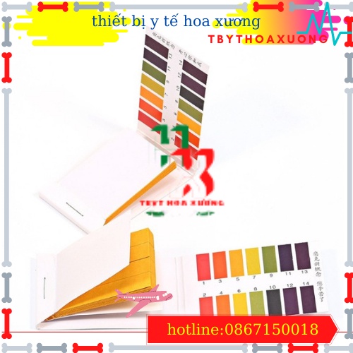 [1 Hộp 20 Tệp ] Giấy Quỳ Tím Thử Độ pH Thang Đo Từ 1 Đến 14