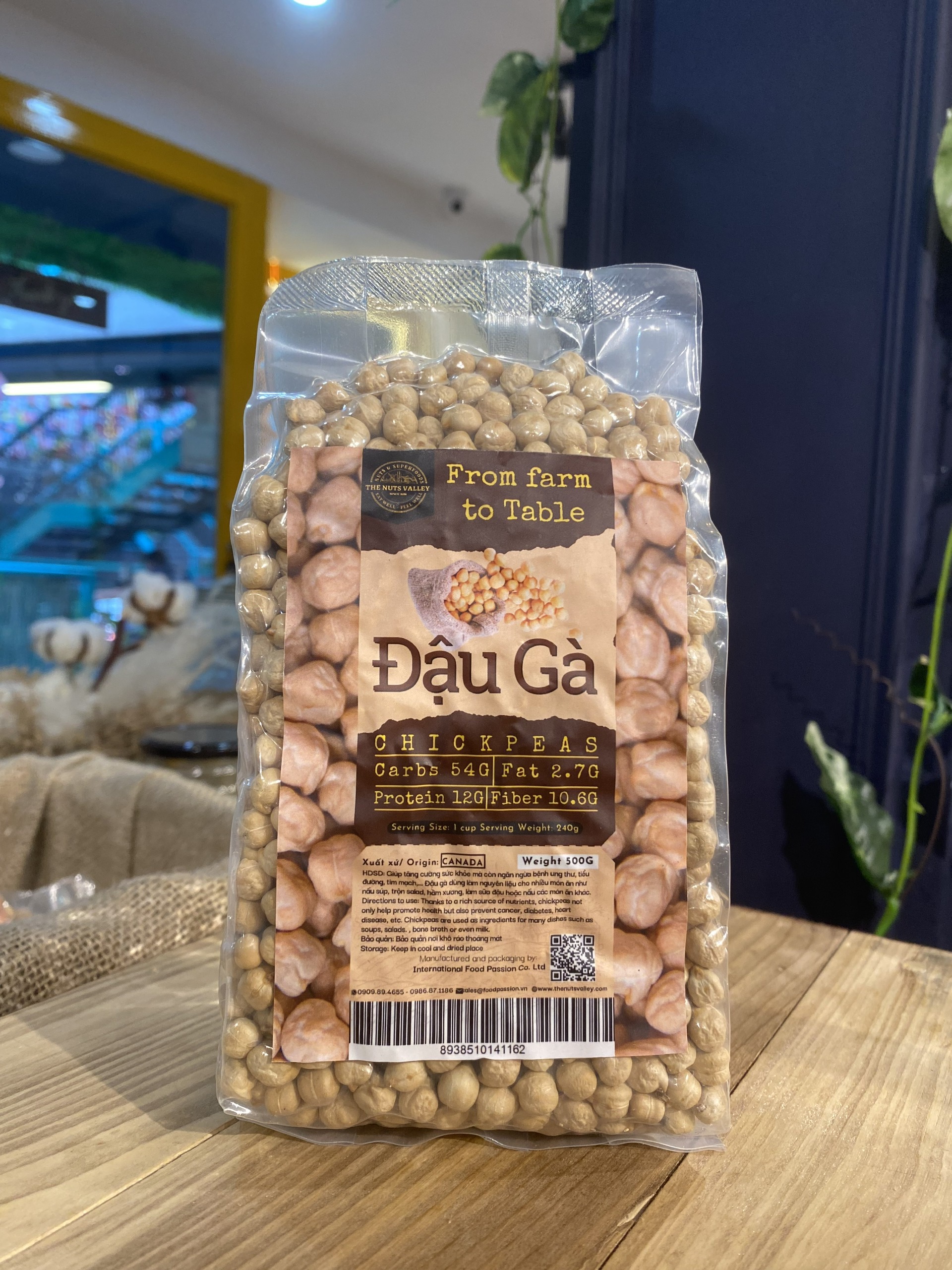 Đậu Gà Tươi Nguyên Chất - Hạt Dinh Dưỡng, Nấu Ăn, Hầm Súp, Làm Salad, Làm Bánh - CHICKPEA The Nuts Valley