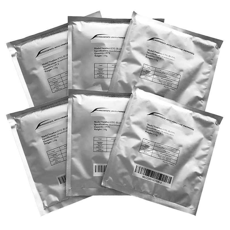 6 pack large skin frozen antifreeze film frozen film cooling gel pads - 34 x 42cm- 110g per pads