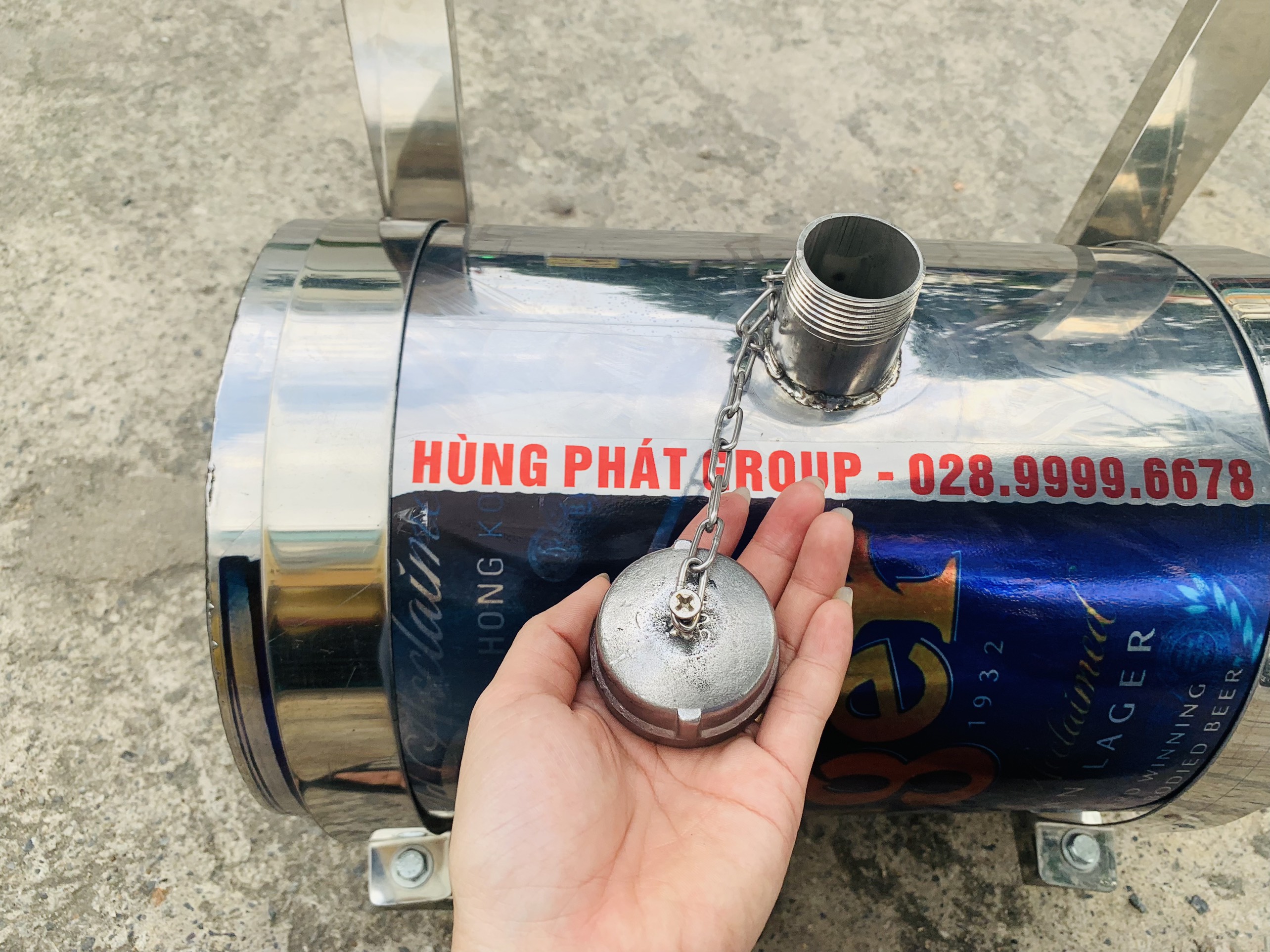 [Tặng Tem, Vòi Đồng, Bass Inox] Bình Nước 20 Lít (inox 430)