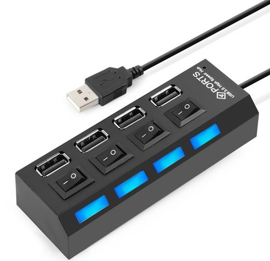 BỘ CHIA 4 VÀ 7 CỔNG USB HUB 2.0 CÓ CÔNG TẮC
