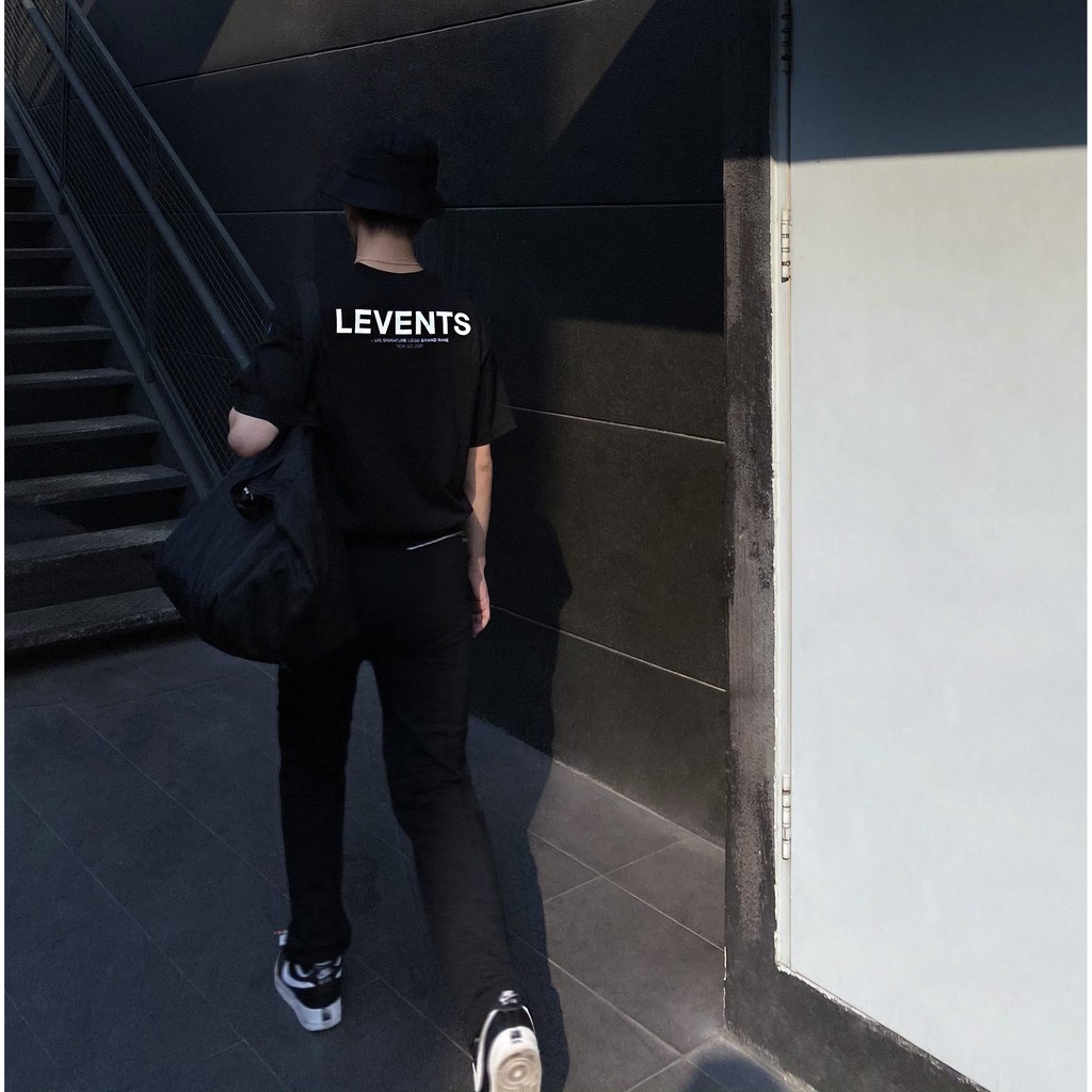 Áo thun LEVENTS XL Logo/ Black White