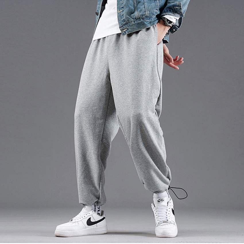 Quần ALIBABA Quần Culottes Ống Rộng Nam Có Dây Rút Gấu Kiểu Dáng Basic Chất Thun Co Giãn Phong Cách Hot Hit 2024 FASHION4MEN JOGGER 9000064C9