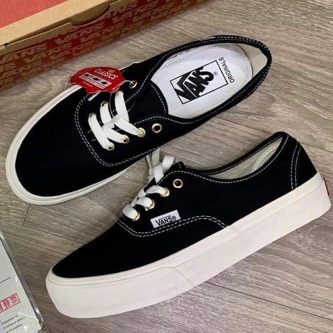 [TẶNG HỘP] Giày thể thao vanzz classic Đen Trắng hàng đẹp