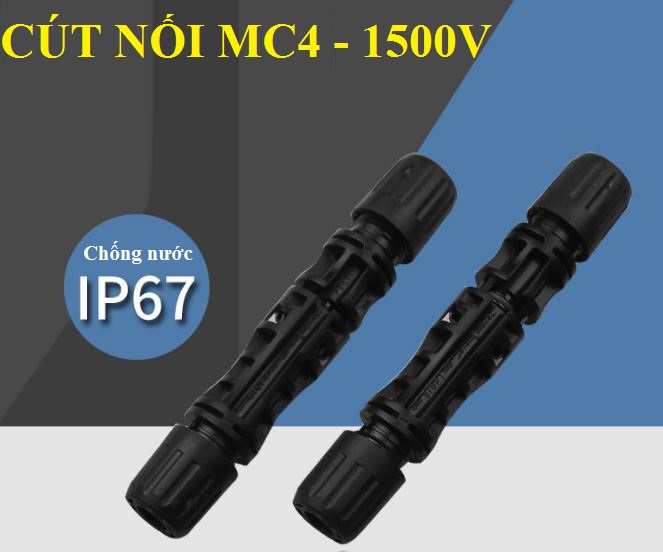 Jack kết nối mc4 1500v chống nước ip67 - mc4-1500v