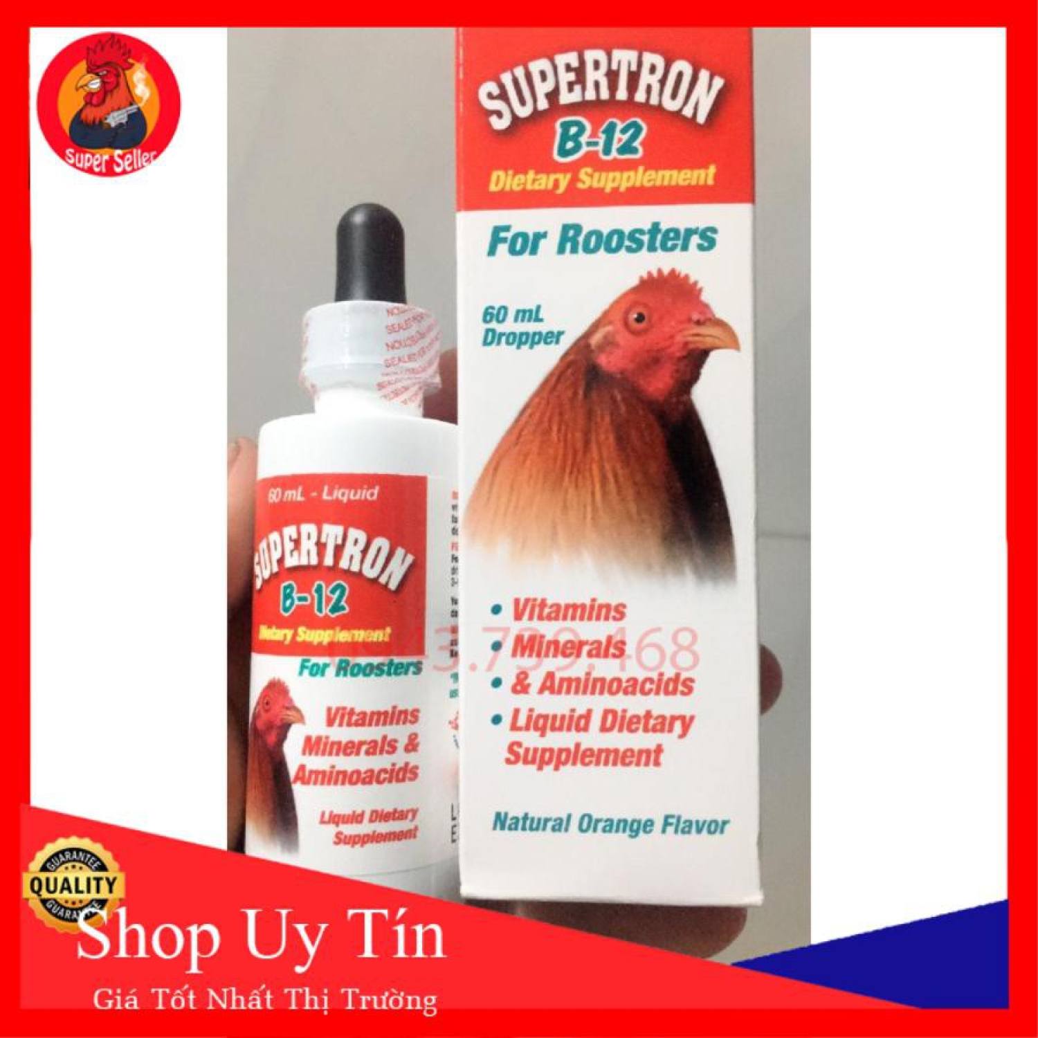 Supertron B12 60ml thuốᴄ nuôi gà chế độ đá dạng nhỏ giọt