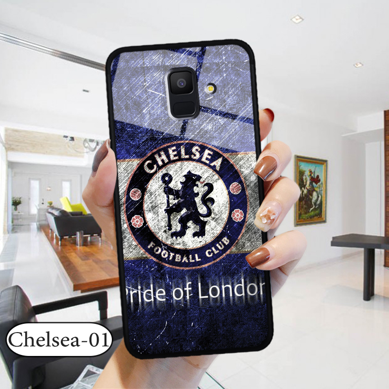 Ốp lưng kính 3d samsung a6 2018 hình đội bóng