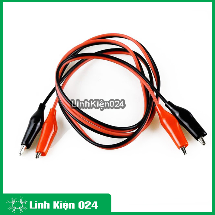 Dây nối kẹp cá sấu dài 1m