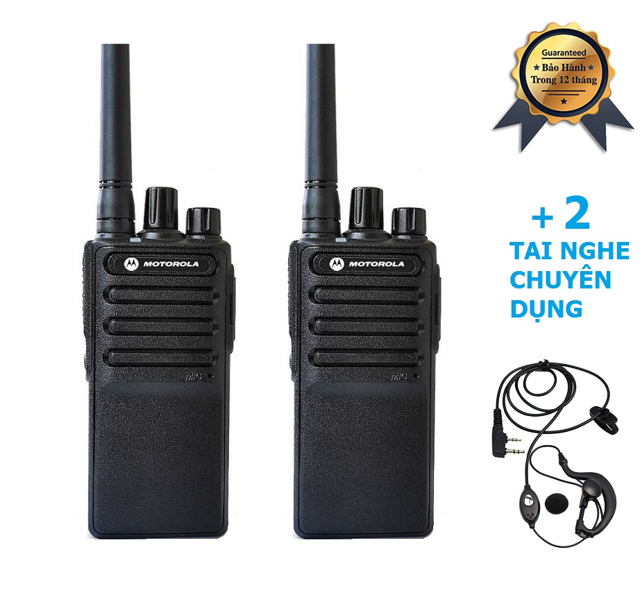 Bộ 2 máy bộ đàm motorola gp850 + 2 tai nghe chuyên dụng