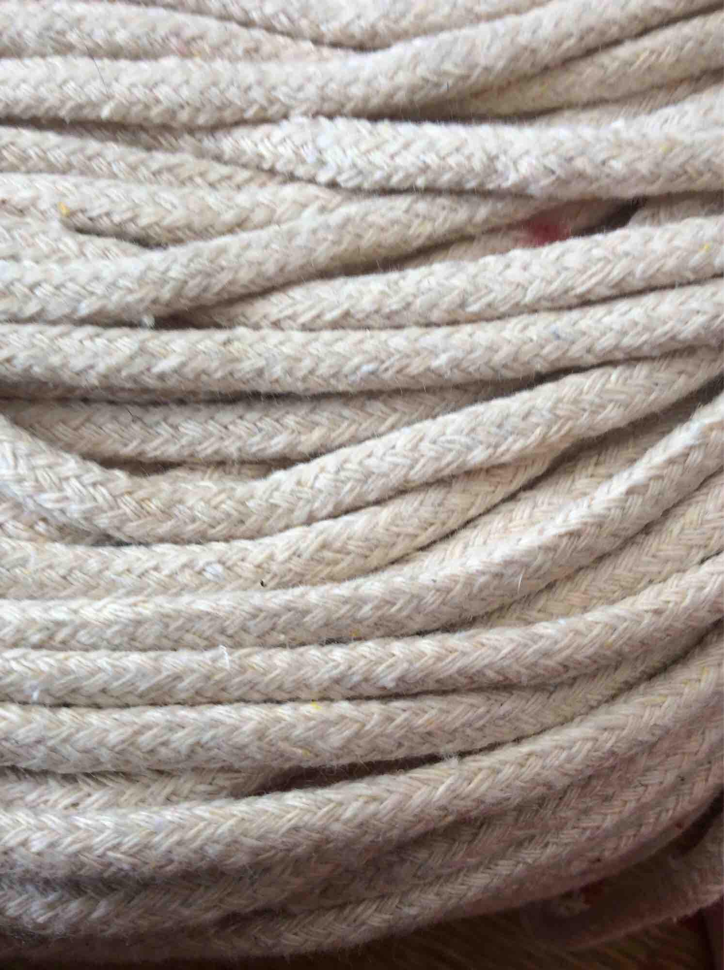100 m dây đan macrame 100% cotton màu ngà giá sỉ