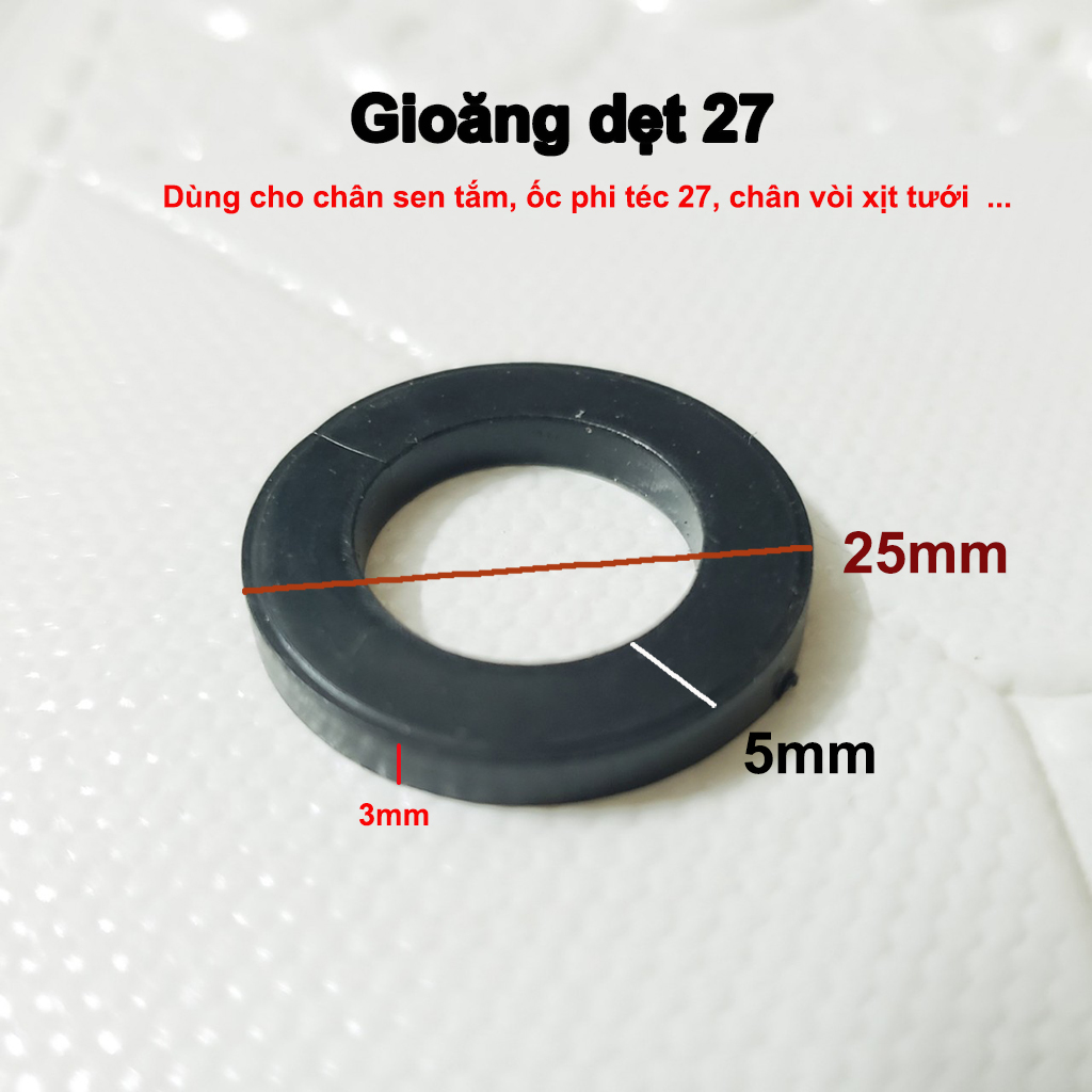 Bộ ron gioăng cao su 4 mẫu size phổ thông
