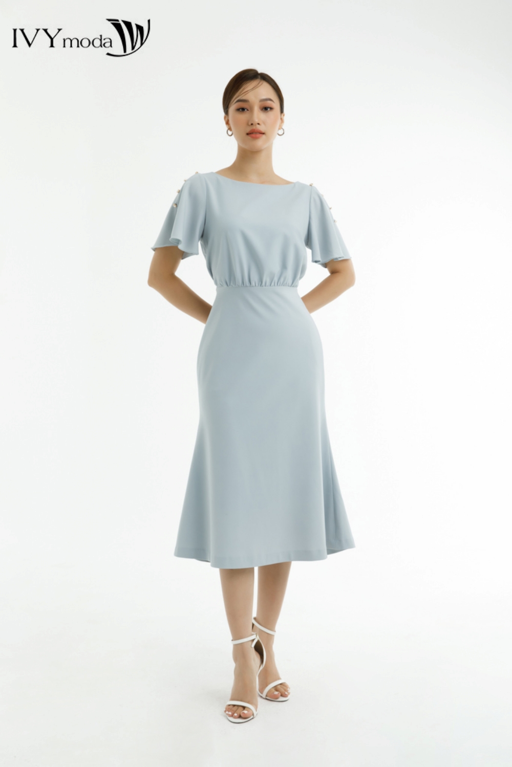 Đầm ôm cánh tiên IVY moda MS 48M7387