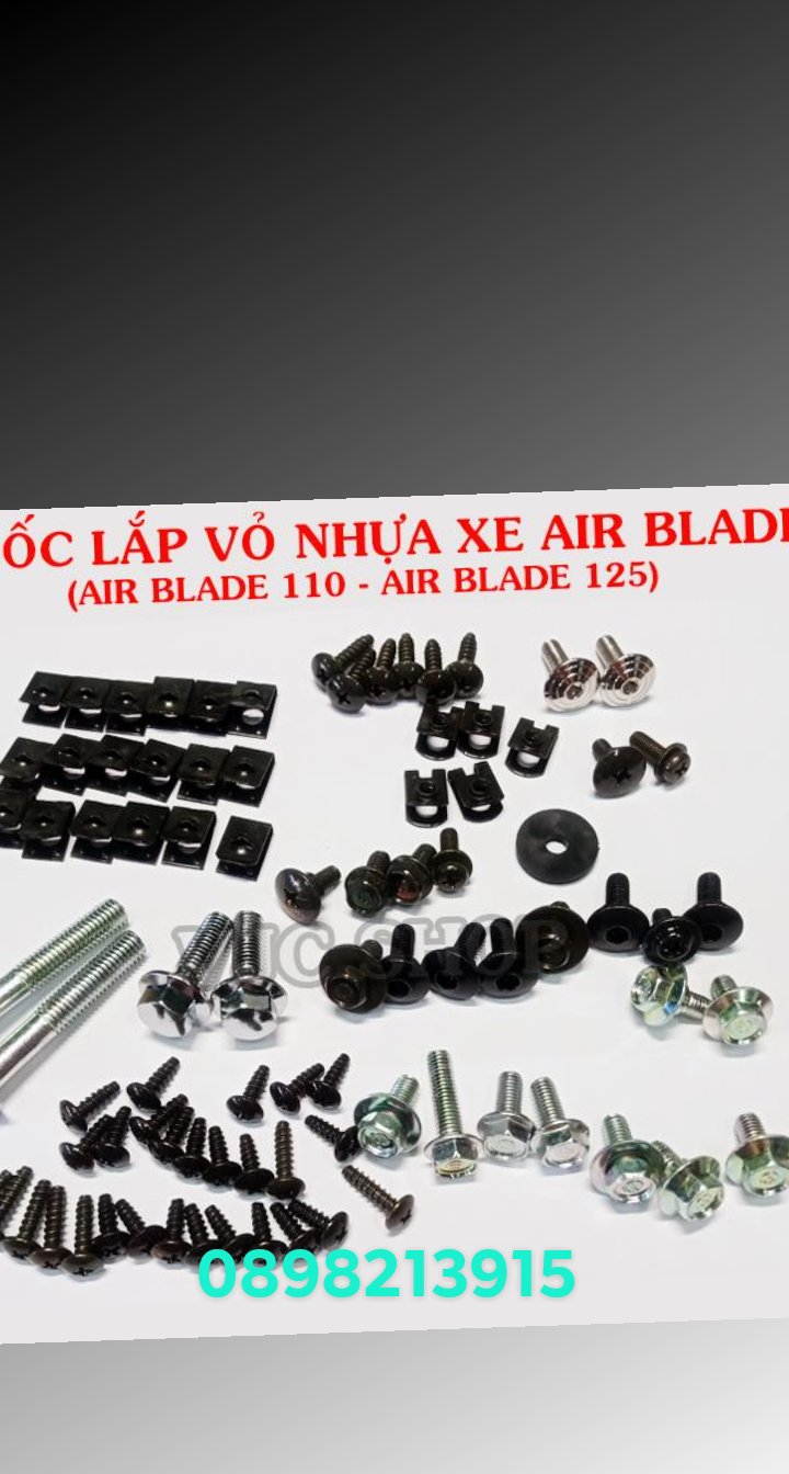 BỘ ỐC LẮP DÀN ÁO XE AIR BLADE 110 - 125