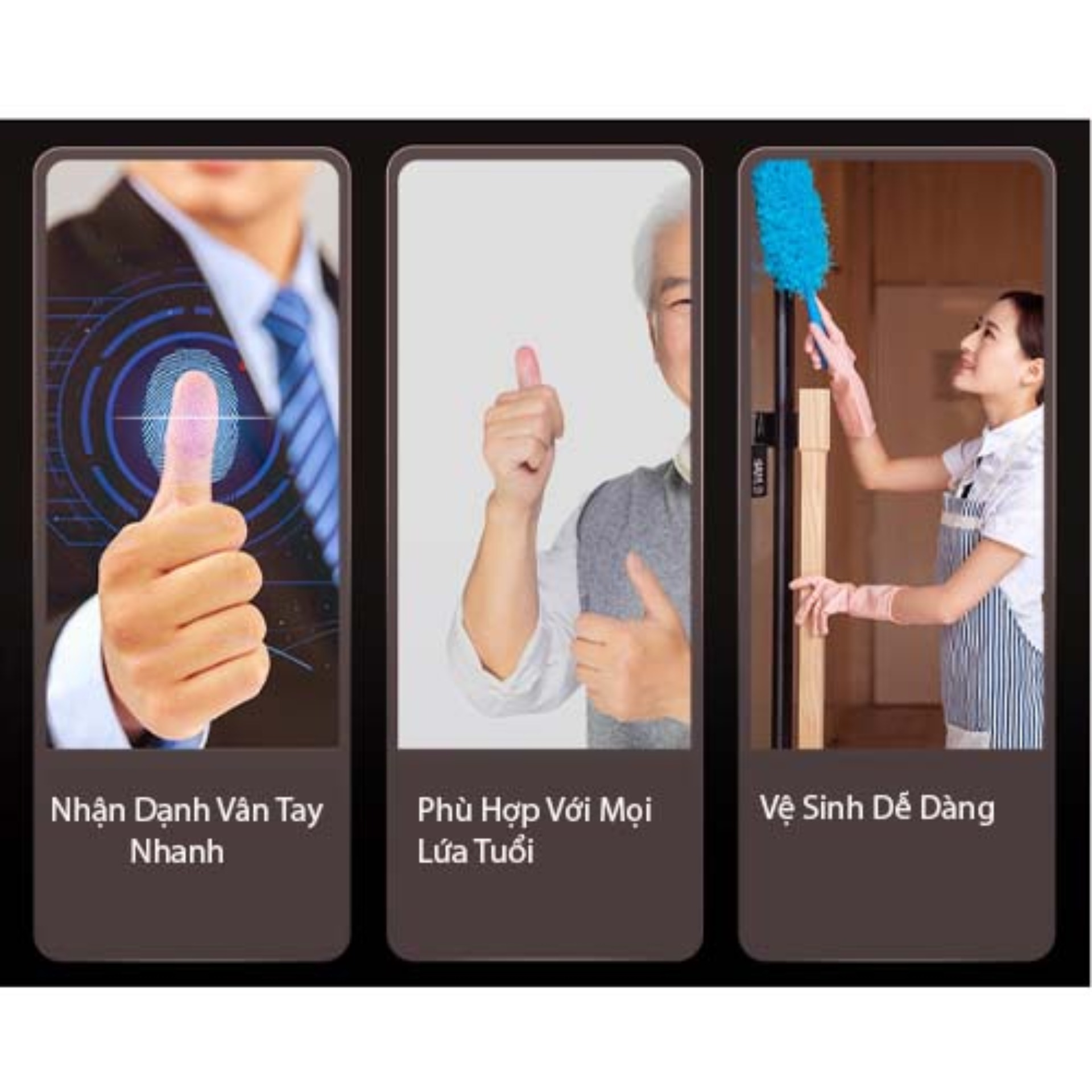 KHÓA CỬA VÂN TAY GIÁ RẺ Smart Lock SL01