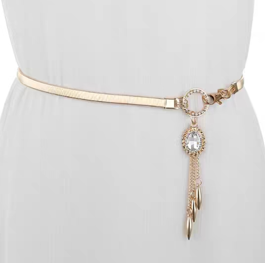 Thắt Lưng Nữ Dây Nịt Nữ Crystal thời trang Hàn Quốc hàng nhập