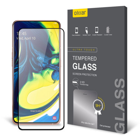 Cường lực full màn cho Samsung Galaxy A80 (Đen)