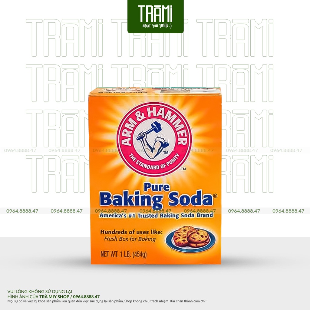 Baking soda arm & hammer 454g bột đa công dụng.