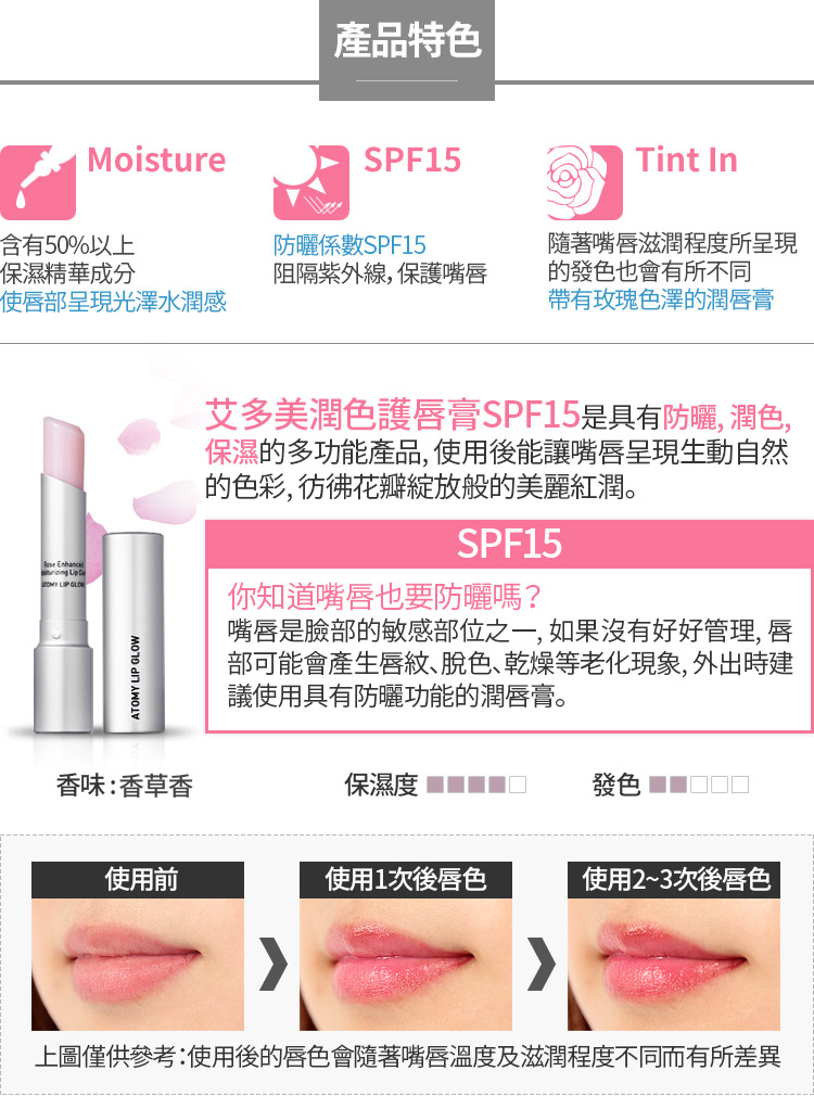 [HCM]SON DƯỠNG ĐỔI MÀU ATOMY LIP GLOW