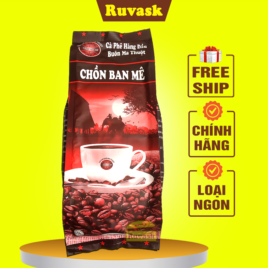 [GÓI NÂU] Cafe Chồn Ban Mê Pha Phin 500g - Cà Phê Chồn Ngon - Coffee - Ruvask