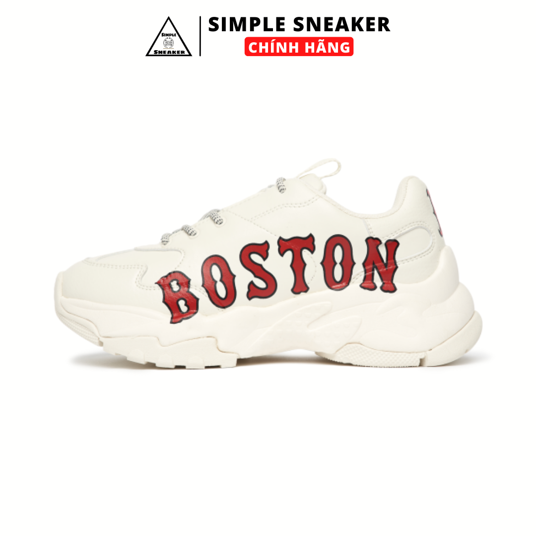 Giày trẻ em MLB Boston màu trắng logo NY đen  Capvirgo