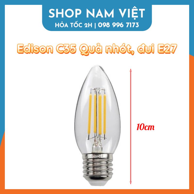 Bóng đèn led búp edison các loại