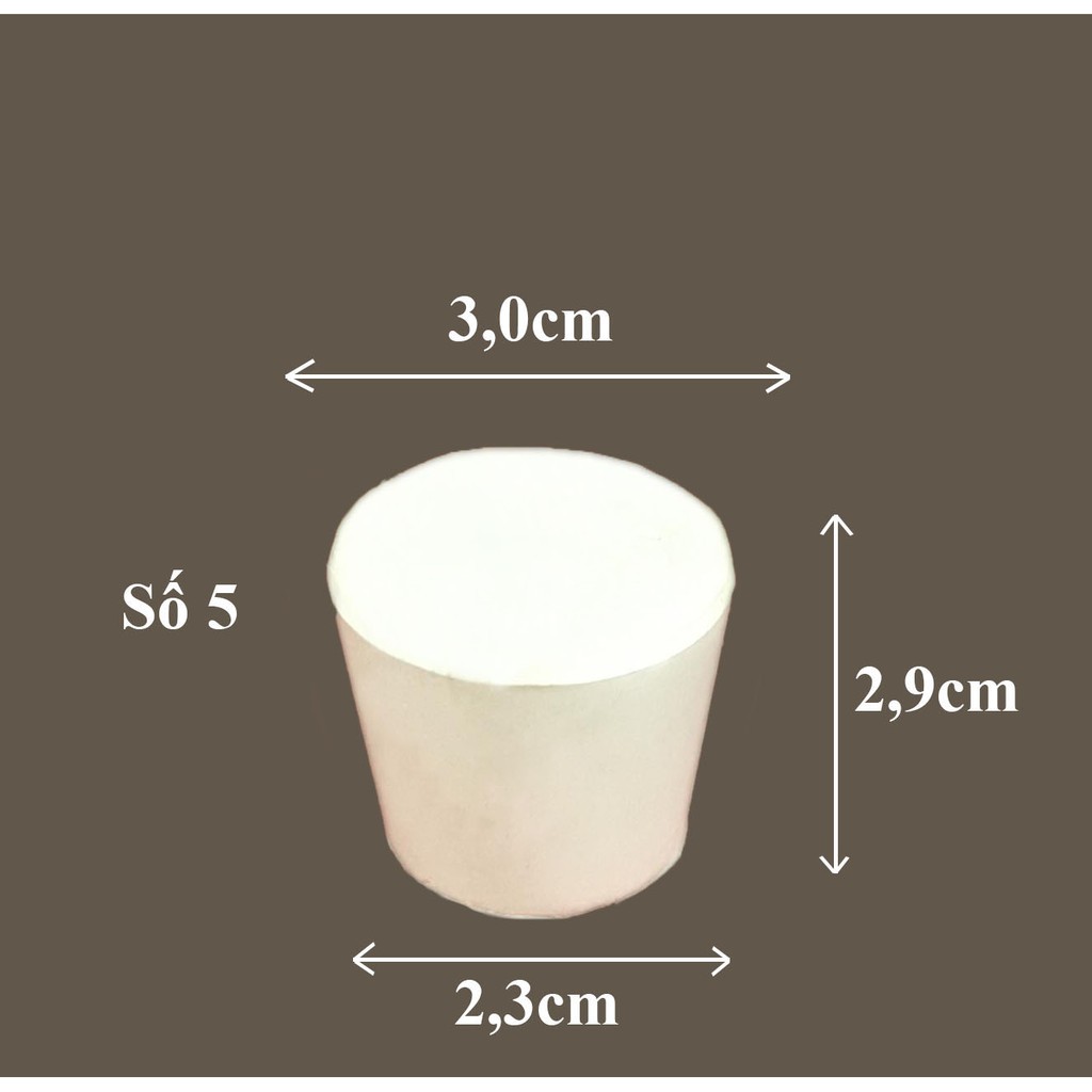 NÚT CAO SU 0 đến số 12 - DỤNG CỤ THÍ NGHIỆM