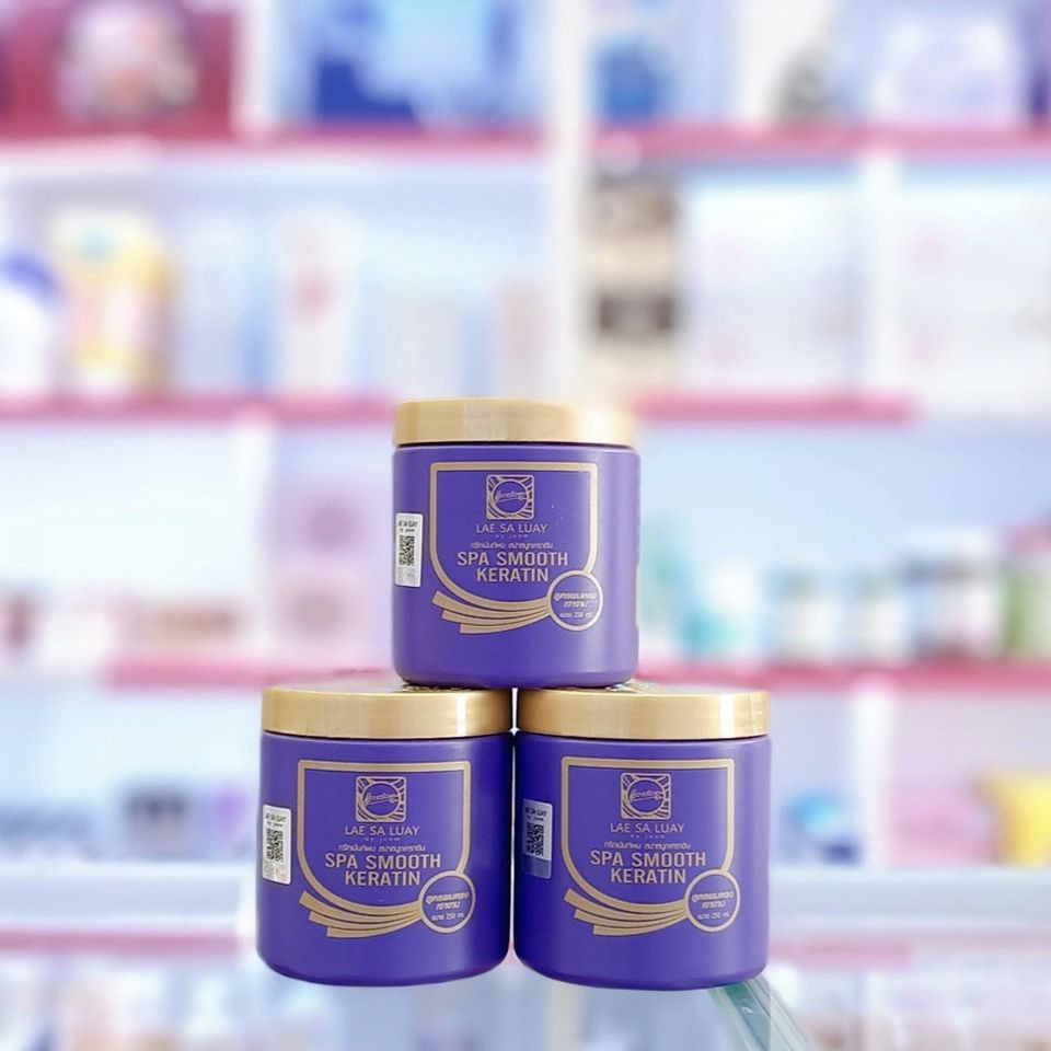 Kem ủ tóc Lae Sa Luay SPA Smooth Keratin 250ml Thái Lan