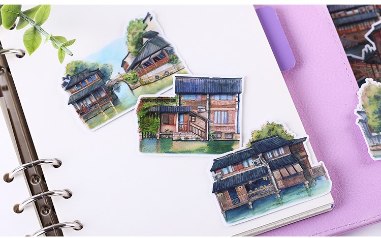 [HCM]Set sticker thành cổ xưa 1