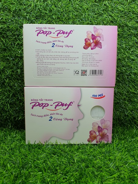 [HCM]Bông Trang Điểm Pop-Puf 2 Công Dụng 100 Miếng