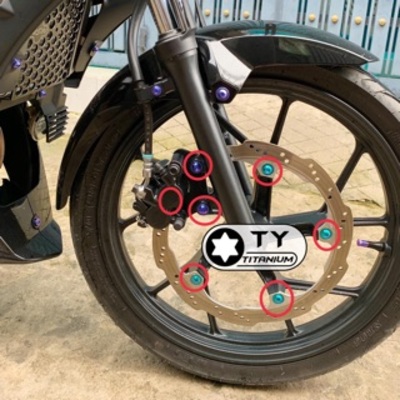 [HCM][SATRIA/RAIDER] Combo 7 ỐC TITAN GR5 gắn Đĩa  Pas heo