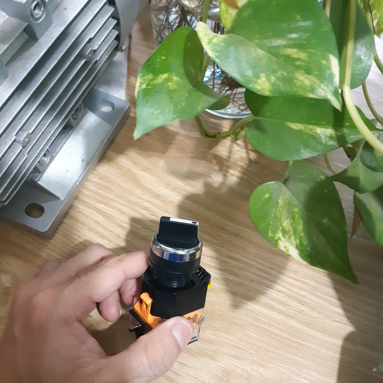 Công tắc xoay tự giữ 2 và 3 vị trí , cần ngắn , phi 22 mm
