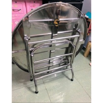 Bàn ăn inox 1m2 gấp gọn cho gia đình , đám tiệc